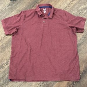 Croft & Barrow maroon polo top